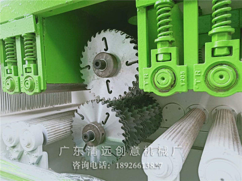 3060F多片鋸機(jī)型鋸片采用超薄鋸片，出材率高達(dá)80%以上